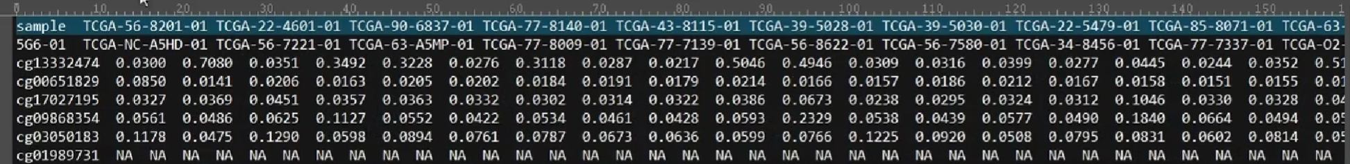 TCGA甲基化数据下载和整理7